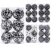 6PCS/set Christmas Tree Decoration White and Black Hand-painted Balls 6cm Hanging Xmas Home Decor Christmas Window Balls