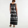 Women's Casual Long-length Sundress Summer Beach Printing Dress Round Neck Sleeveless Loose Sundress