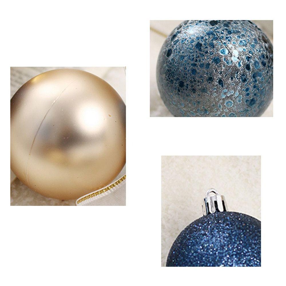 12pcs Plastic Electroplated Christmas Hanging Balls 6CM Merry Christmas Tree Decor  Party Favors