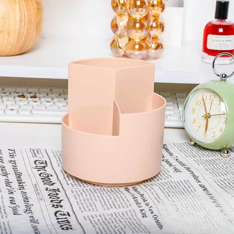 Simple Pen Holder Storage Box, Rotating Brush Holder Pen Case, Student Desktop, Office Desktop, Makeup Brush Storage