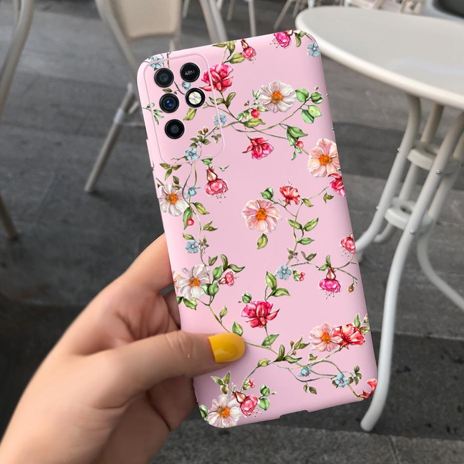 For Infinix Note 10 Case Note 10 Pro Beautiful Girl Flower Pattern Phone Case Soft Silicone Cover For Infinix Note10 Pro 10 Pro