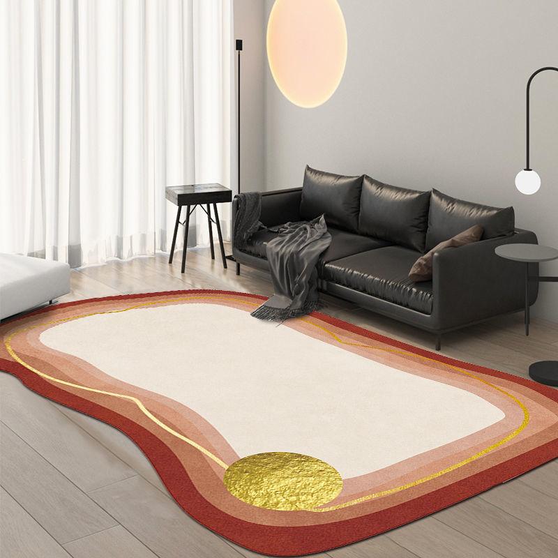 Skandynawski Dywan Luksusowy do Salonu Nowoczesny Prosty Styl Dekoracja Sypialni Dywan o Nieregularnym Kształcie Domowy Dywanik Miękki Mata Podłogowa na Dużą Powierzchnię