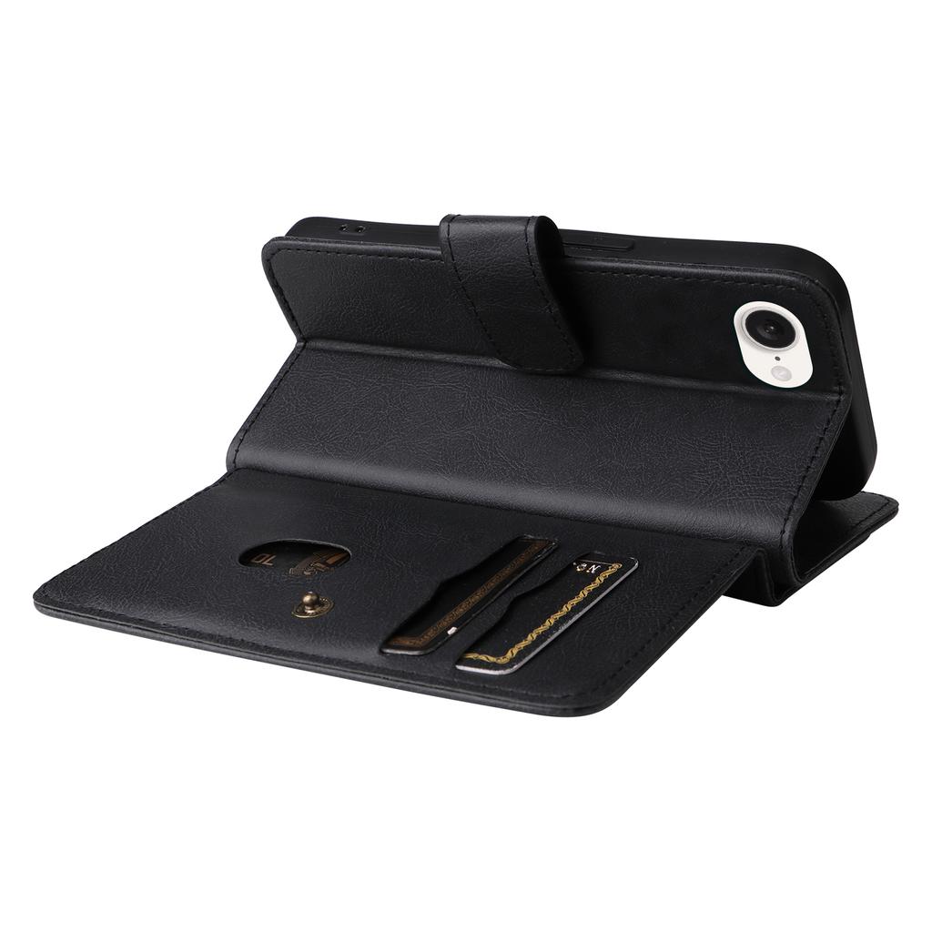 For iPhone 16e Leather Case with 10 Card Holder Phone Cover Stand