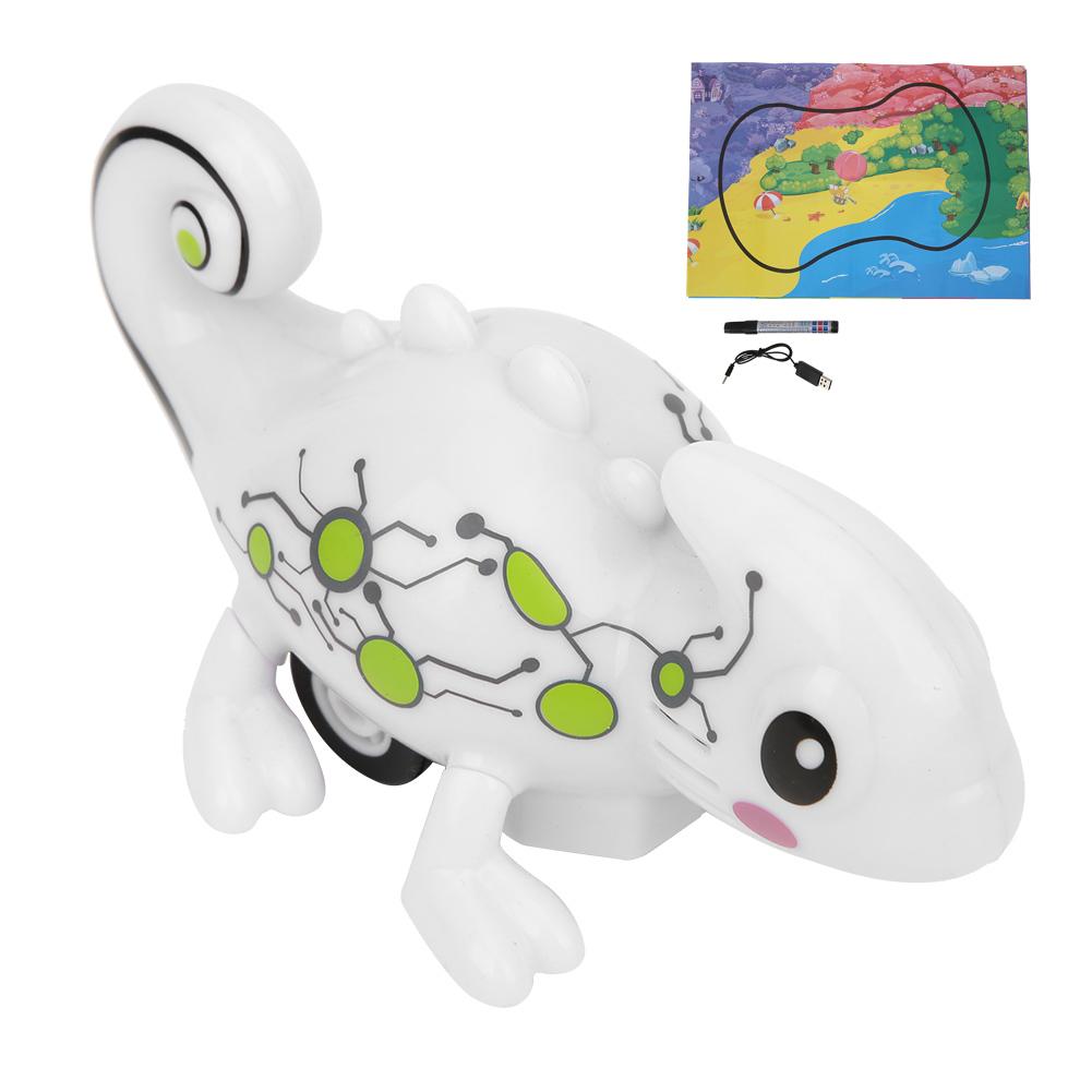 Induction Dinosaur Toy Pen Draw Lines Child Induction Toys with Light Sound Effect