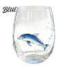 Küstenstil Cocktail Wal Delfin Becher Stiellos 350ml Glas Oktopus Weinglas Schildkröte Nautisch Wohnkultur Meeresbewohner Trinken