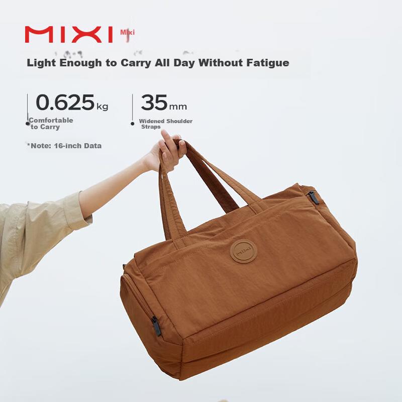 Mixi Large Capacity Travel Bag Women Handheld Sports Gym Bag Men Short Trip Business Carry-on Luggage Expandable Version