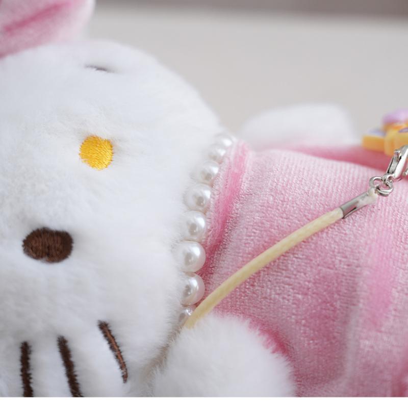 1Pcs Camera Skirt Doll Kt Cat Keychain 18Cm Girl Long Legs Hello Kitty Plush Pendant Bag Hanging Decoration Holiday Gift