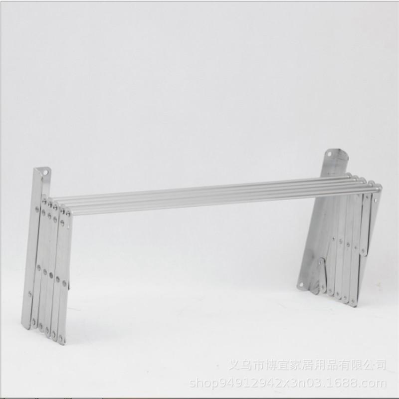 Wall-Mounted Folding Retractable Clothes Drying Rack Aluminum Towel Holder Balcony Bathroom Modern Minimalist
