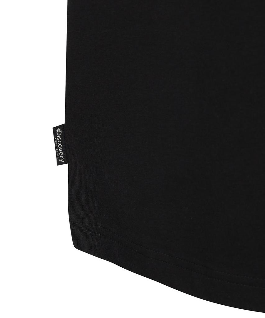 DISCOVERY EXPEDITION Uni Freshvent Map Lettering Short Sleeve T-Shirt (Black)