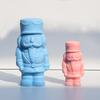 Christmas Candle Molds Reusable Holiday Nutcracker Holiday Silicone Molds Christmas Decorations For Wax Plaster Epoxy Soap Clay