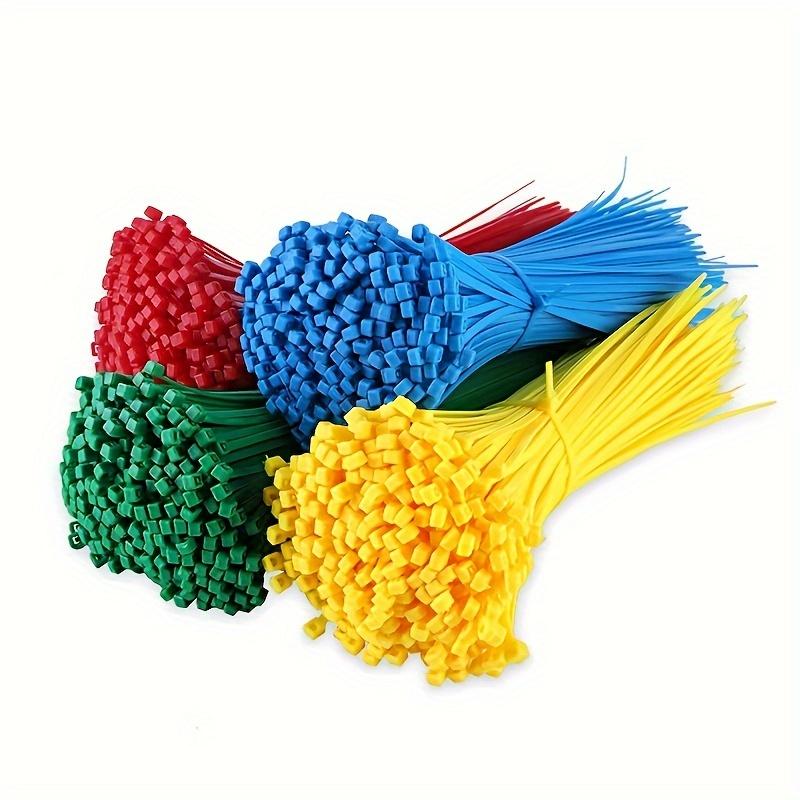 100pcs Colorful Self-locking Nylon Plastic Household Line Bundle Fixing Tie Garden Plant Bundle Fixing Handmade DIY Wiring Tie