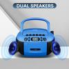Lecteur CD et Cassette Bluetooth Portable avec Radio