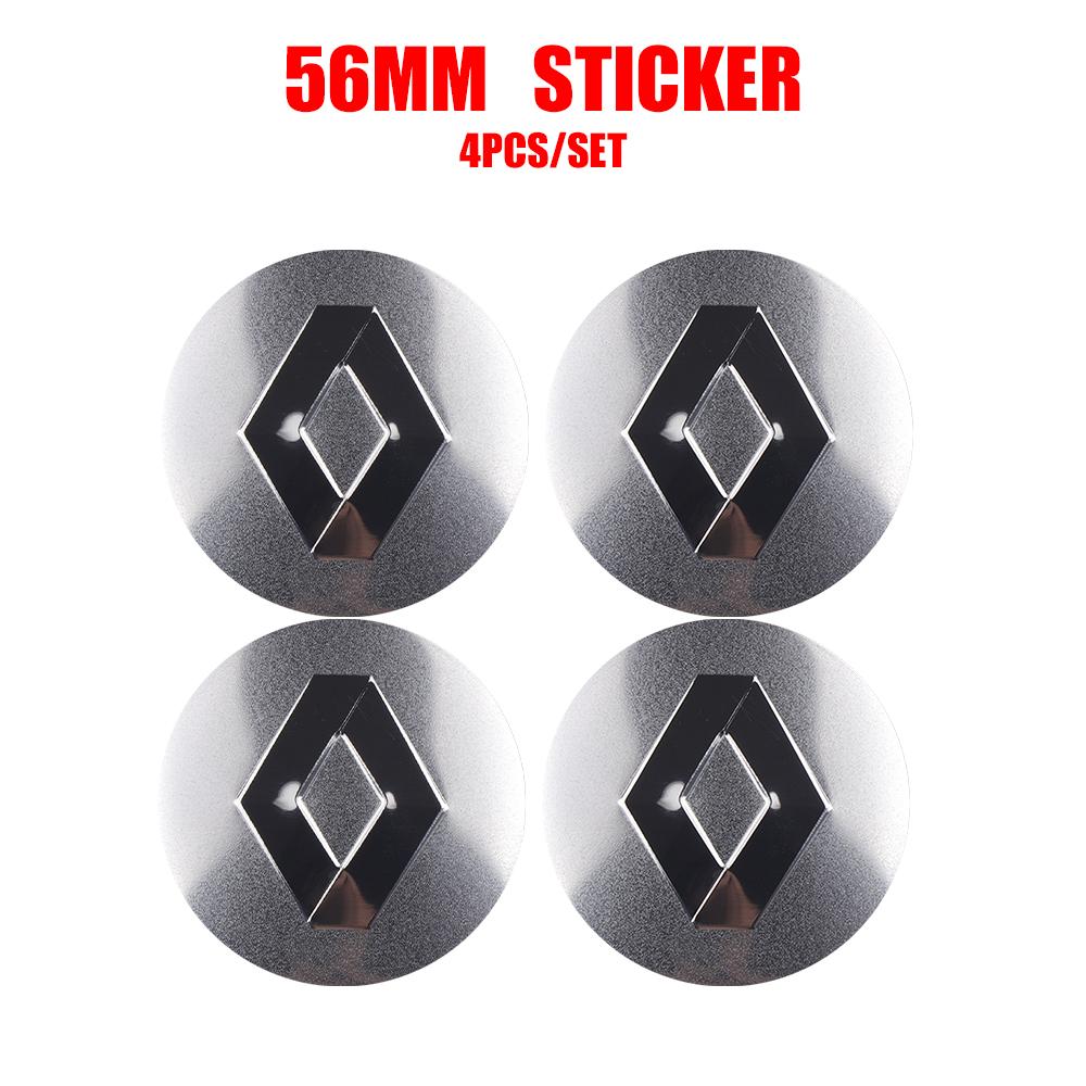 2026 Új For Renault Belső Matricák 4 db 56 mm Autó Kerékagy Középkupak Matrica Autó Kerékagy Kupak Matricák Tartozékok For Renault F