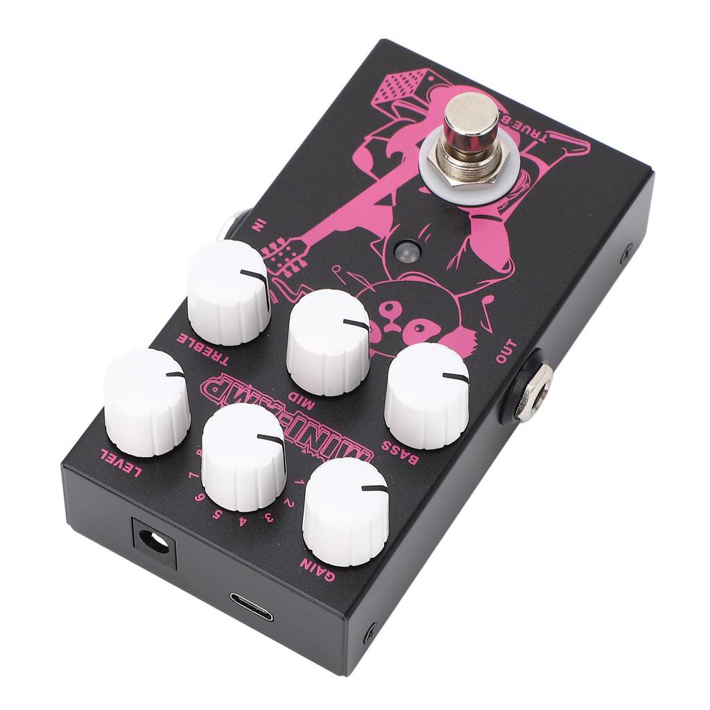 E-Gitarrenpedal 3 EQ Einstellbar 9 Musikeffekte E-Gitarren-Effektgerät für Auftritte