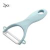 2 Pezzi Utensili da Cucina Pelapatate Domestico Gadget da Cucina Coltello per Sbucciare Melone Multifunzionale Coltello da Sbucciare in Ceramica Pelapatate Domestico