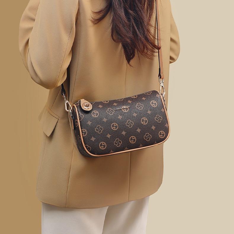 Dumpling Bag Women'S Bag Printed High-End Mother Bag Shoulder Mobile Phone Bag Messenger Bag