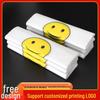 Thick Transparent Smiley Face Plastic Shopping and Takeaway Bags