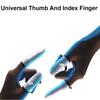 2 KS Prodyšné rukavice na konečky prstů pro mobilní hry Odolné proti potu Dotyková obrazovka Prstová manžeta Prstový návlek