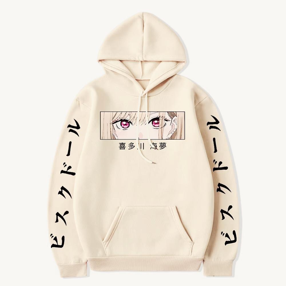 

Толстовки My Dress-Up Darling Marin Kitagawa Eyes с капюшоном Японская аниме-мужская женская одежда Манга-толстовка Harajuku Unisex Streetwear 3XL
