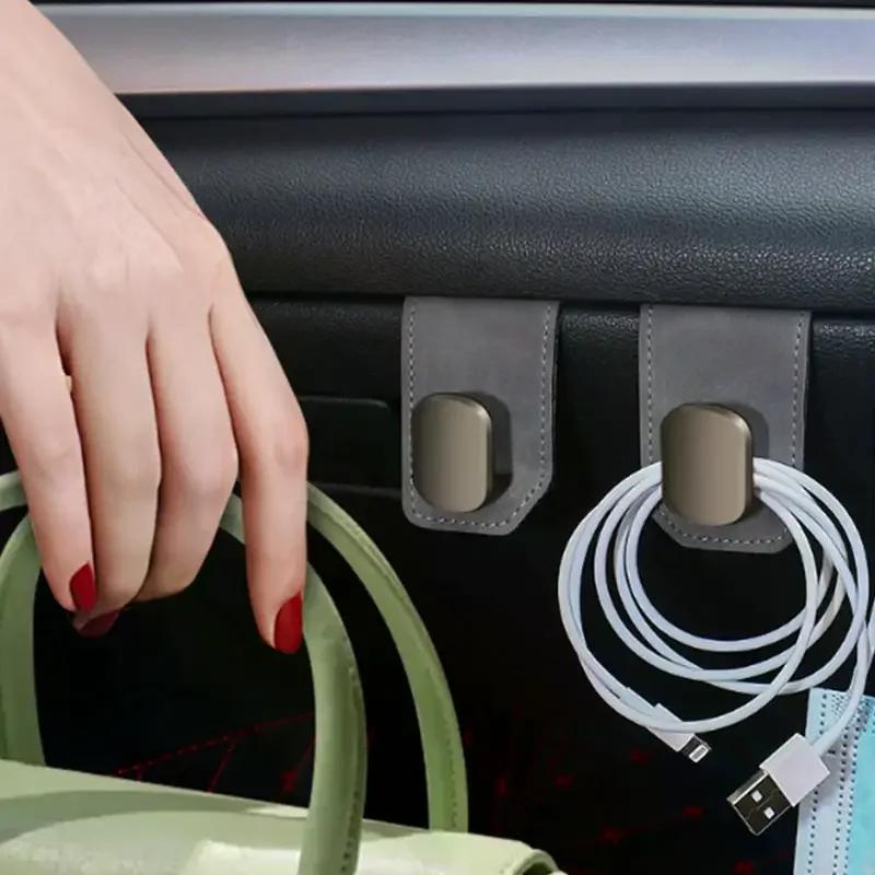 Universal Car Glove Box Hidden Hook Multi Function Purse Bag Hanger Hat Umbrella Holder Interior Storage Auto Accessories