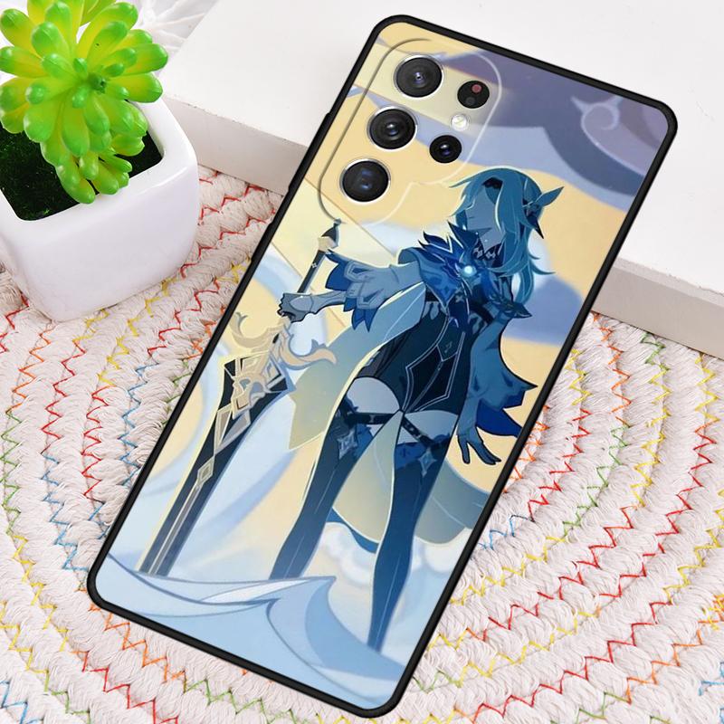 Genshin Impact Eula Game Silicone Phone Case For Samsung Galaxy Note 10 Pro S26 S25 S24 S23 S22 S21 Plus S25Ultra Capa Cover