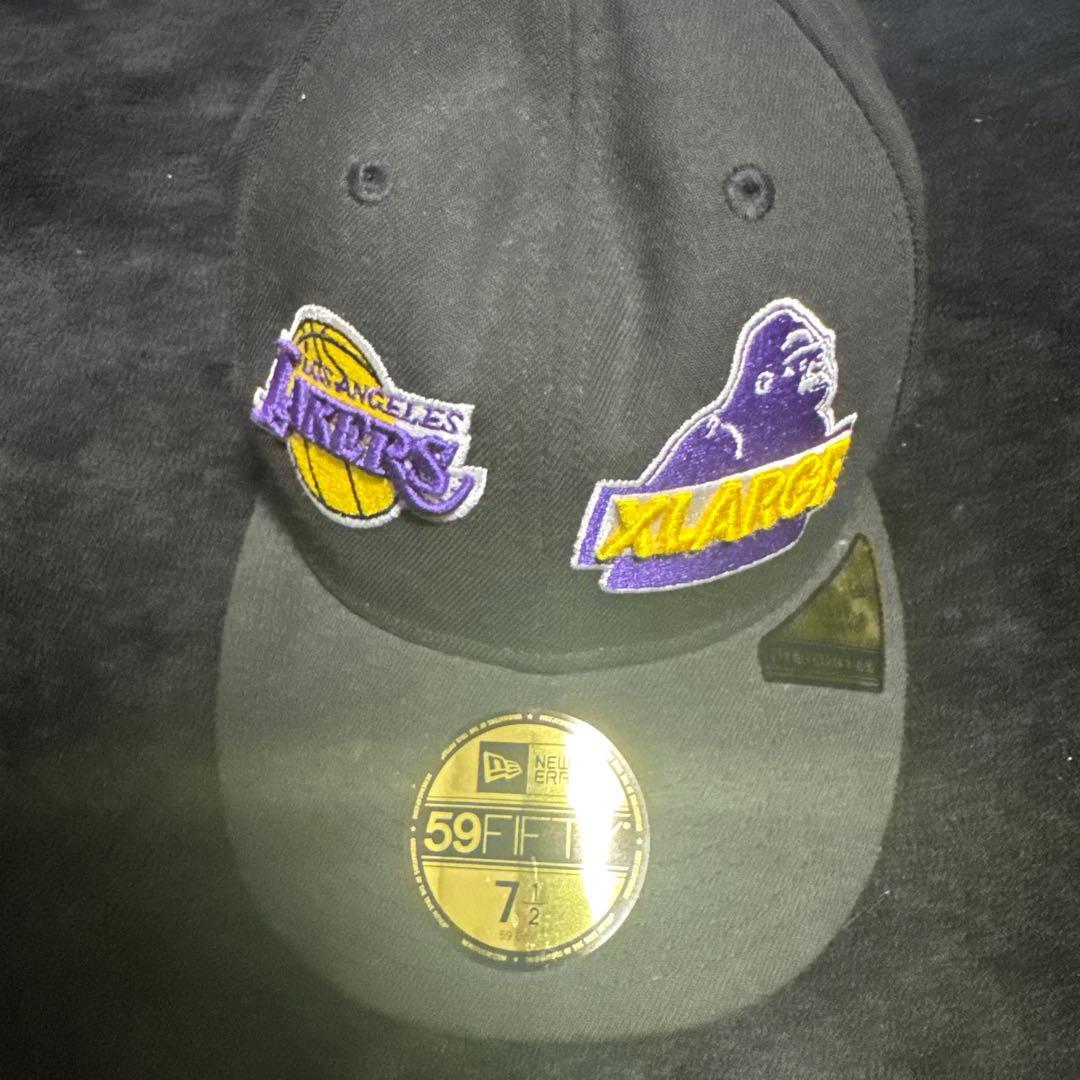 Used [Rare] XLARGE x New Era x NBA LAKERS CAP