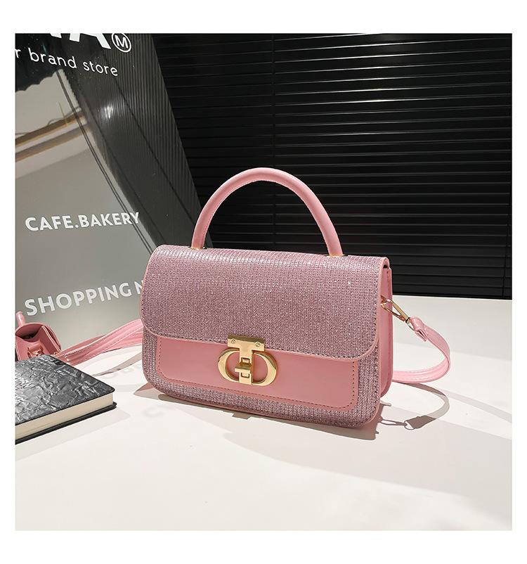2025 New Trend Versatile Messenger Bag Simple and Fashionable Women's Small Bag PU Texture Women's Bag Niche Casual Small