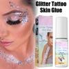 8ML Flash Tattoo Skin Glue Skin Glitter Powder for Facial Body Painting Eye Makeup