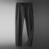 DIBINZE Men's Plus Size Business Casual Straight Leg Trousers