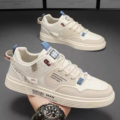 Fashion Casual New Men Shoes Male Sneakers Mixed Color Flat Shoes Designer Fashion Outdoor Trendy High Top Shoes Men Vulcanized Shoes