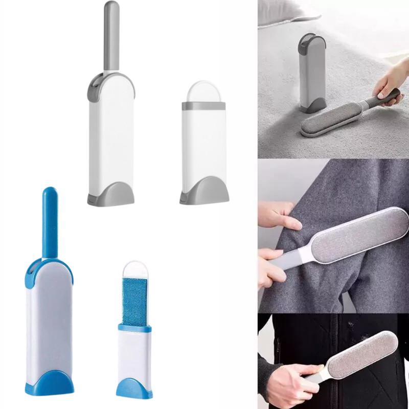 Double Self Cleaning Sided Lint Brush Reusable Sofa Pet Dog Cat Hair Fur Remover