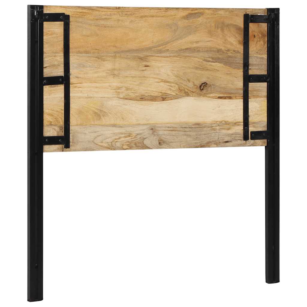 Headboard 100 cm Solid Mango Wood and Iron