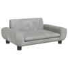 VidaXL Canapé pour enfants gris clair 70x45x33 cm velours, mini canapé, mini canapé-chaise, mini canapé pour enfants, canapé 3196387