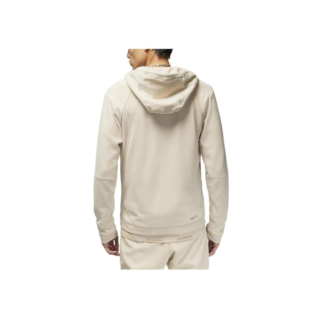 Jordan Logo Print Zip-Up Hoodie With Quick-Dry Technology Men Hoodie Apricot DQ7324-206