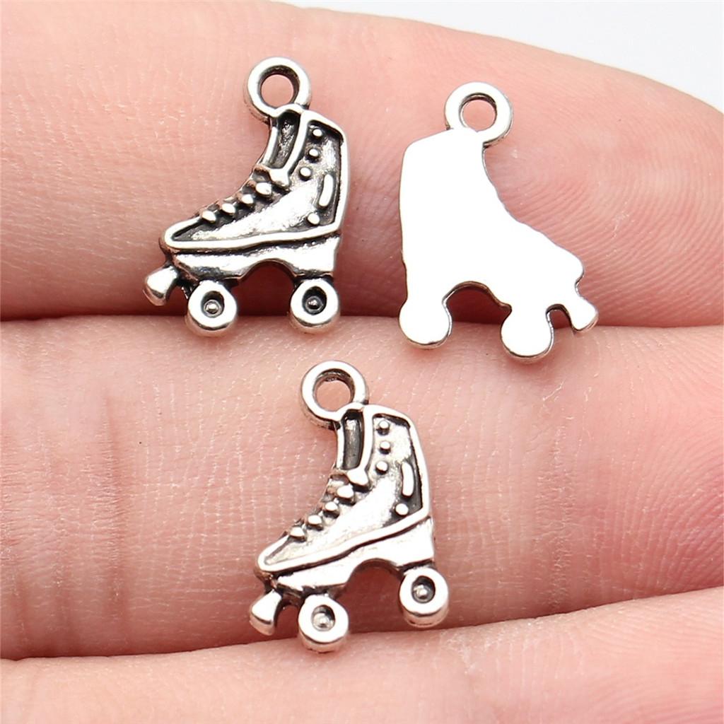 Shoes High Heel Fashion Charm Antique Bronze Zinc Alloy Jewelry Making Supplies for Women Earring Charms Handmade