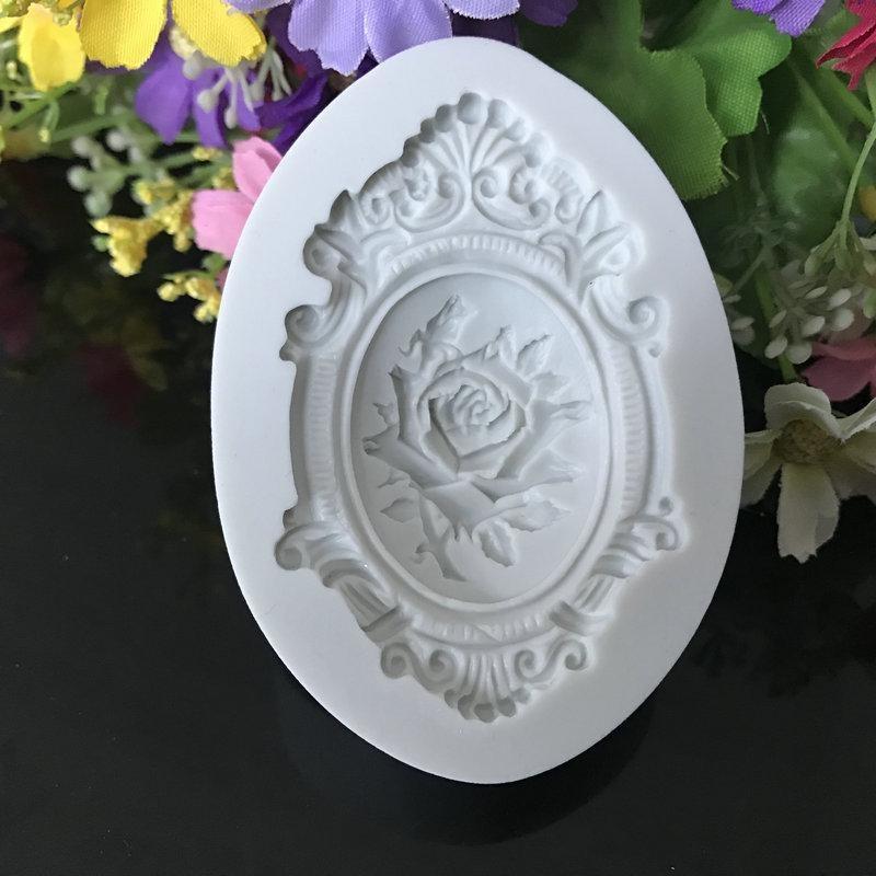 Flower Cake Border Silicone Molds DIY Fondant Cake Decorating Tools Chocolate Sugarcraft Gumpaste Mold Kitchen Baking Tools