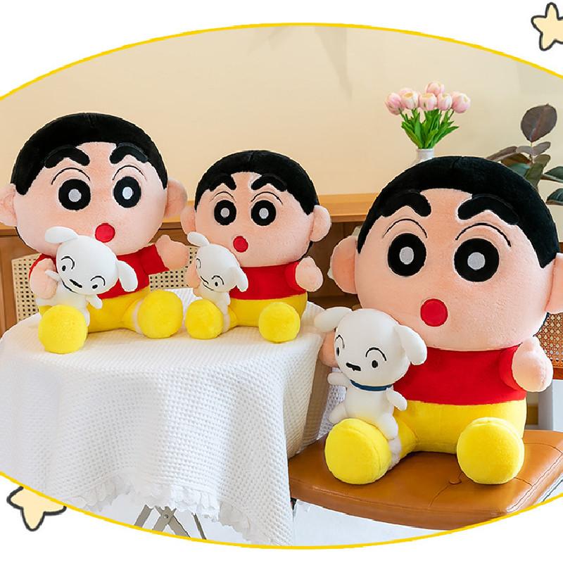Shin Crayon Chan Plush Toy Anime Shiro Doll Stuffed Puppy Cartoon Gift Decor