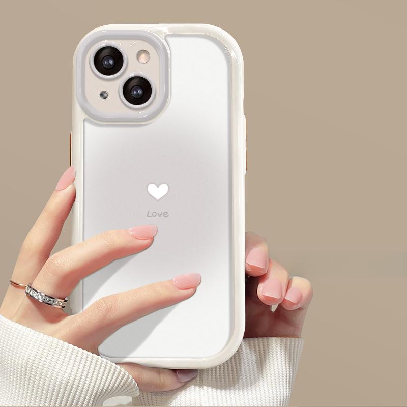Applicable To Apple 14 Promax Mobile Phone Case for Women's IPhone 13 Full-inclusive Anti-fall 12 Simple 11 Smudge Love