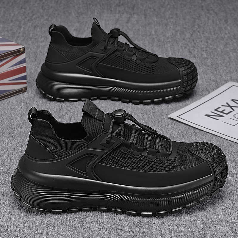 Fashion Round Toe Platformed Men's Sneakers Luxury Shoes Men's Casual Boots Luxury Designer Sneakers Sport Popular
