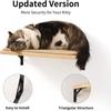 Wooden Floating Wall Shelf Cat Wall Shelf Upgraded Installation Design Suitable for Indoor Sleeping, Playing and Climbing