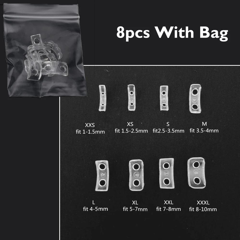 

8 Sizes Silicone Anti Lost Invisible Clear Ring Size Resizer Loose Rings Reducer Ring Sizer Fit Any Rings Jewelry Tools