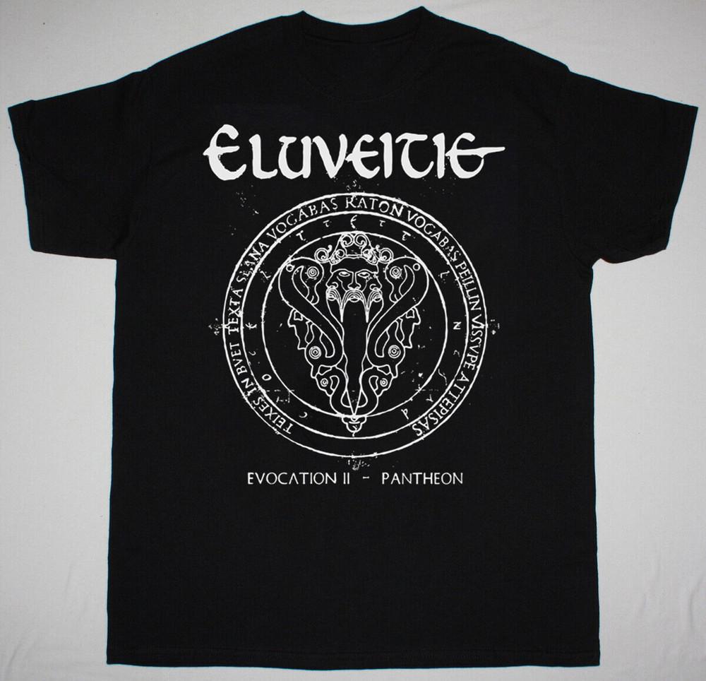 NEW Retro Eluveitie Band Logo Gift Fan Black All Size S- 5Xl Shirt AG2413 Unisex T-Shirt S