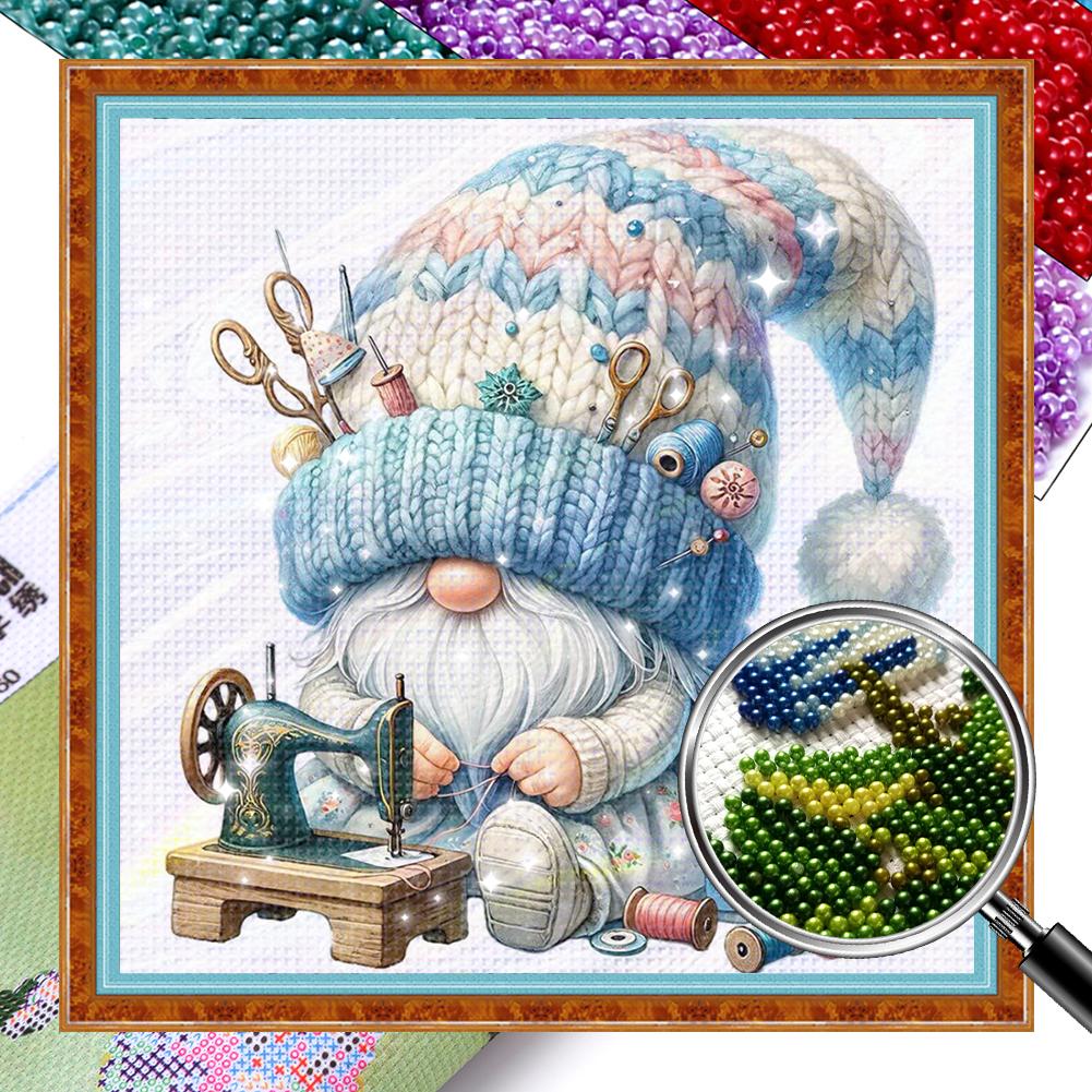 

Полный набор для вышивки крестом «Гном» с печатным бисером 11CT Home Art Decor 3