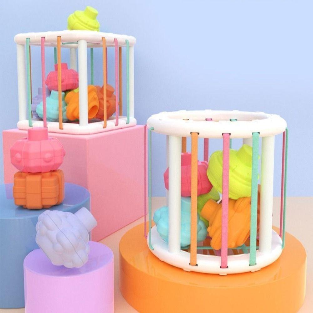 Grip Training Sorting Game Toy Colorful Shape Cognition Blocks Baby Education Toy Montessori Toy