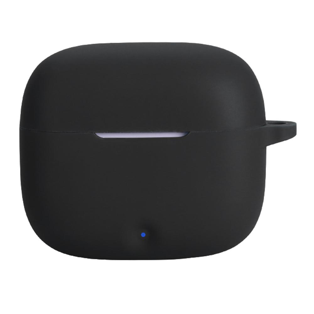 

For Honor Choice GEG X7e Silicone Case Wireless Earphones Protective Cover with Anti-Lost Buckle Black