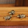 Mini Brass Cute Turtle Tea Pet Love Turtle Animal Room Decoration Copper Figurines Home & Garden Vintage Decoration