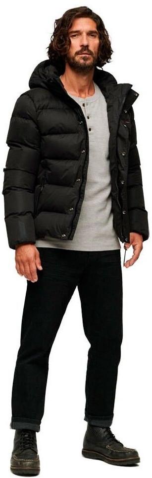 Superdry Microfibre Sport Puffer Jacket (M5011760A) Gray