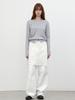 ATELIER NAIN Halter Vest Layerd Boat Neck Knit (T-7189)