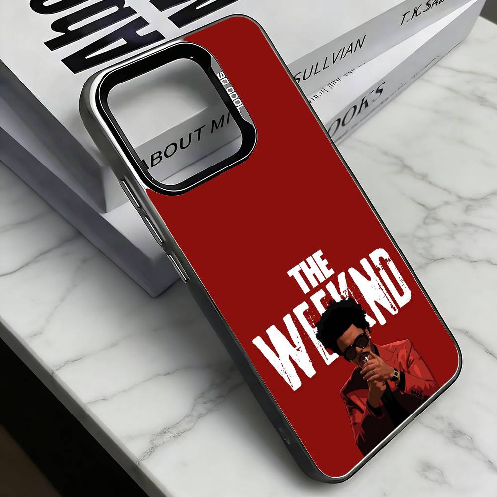 T-The Weeknd Phone Case For iPhone 17,16,15,14,13,12,11 Plus,Pro Max,XS,Colorful Silver Black Cover
