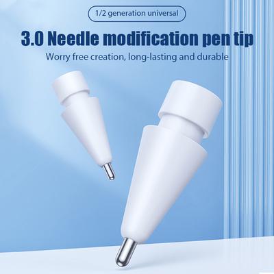 For Apple Pencil 1st 2nd Tip For Ipad Pencil Tips For Apple Pen Dampened Non-slip Nib For iPad Stylus Pen Nib Spare Replacement
